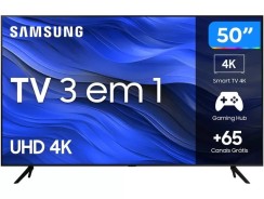 Smart TV 50” UHD 4K LED Samsung 50CU7700 – Wi-Fi Bluetooth Alexa 3 HDMI —