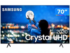 Smart TV Crystal UHD 4K LED 70” Samsung – UN70TU7000GXZD Wi-Fi Bluetooth 2 HDMI 1 USB