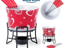 Aparelho de Fondue Cerâmica Brinox – 6 Peças