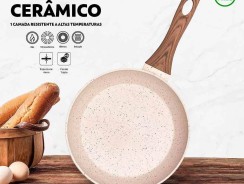 Frigideira Antiaderente 4mm Revestimento Cerâmico 20cm Fundo de Indução Premium – Mimo Style