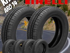 Kit Pneu Aro 14” Pirelli 175/65R14 82H – P400 EVO 4 Unidades