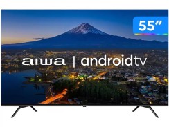 Smart TV 55” 4K Ultra HD D-LED Aiwa IPS Android – Wi-Fi Bluetooth Google Assistente 4 HDMI 2 USB