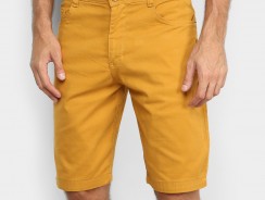 Bermuda Sarja Black River Street Masculina – Amarelo