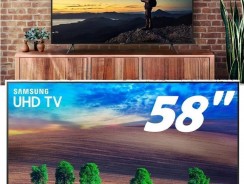 Smart TV UHD 4K 58″ UN58RU7100, Visual com Cabos Escondidos, Controle Remoto Único e Bluetooth