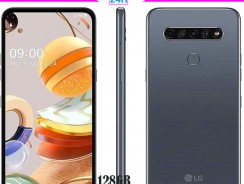 Smartphone LG K61 128GB Titânio 4G Octa-Core – 4GB RAM 6,53” Câm. Quádrupla + Selfie 16MP