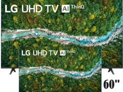 Smart TV 60″ LG 4K UHD Wi-Fi Bluetooth HDR Inteligência Artificial ThinQ Google Alexa e Smart Magic