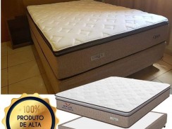 Cama Box (Box + Colchão) Casal Molas – Ensacadas 28cm de Altura Plumatex Ópus