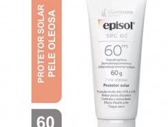 PROTETOR SOLAR FACIAL EPISOL SEC OC PELE OLEOSA FPS 60 COM 60G