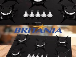 Cooktop 5 Bocas Britânia a Gás GLP Preto – BCT5P