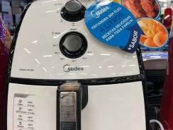 Fritadeira Elétrica Sem Óleo/Air Fryer Midea – Liva Branca e Preta 4L com Timer