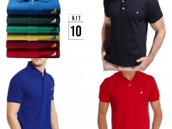 Kit com 10 Camisas Polo masculinas Vira Lata Originais Tecido Piquet – Vira Lata Wear