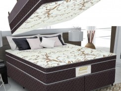 Cama Box Queen (Box + Colchão) Gazin – Mola Ensacada 63cm de Altura Esmeralda