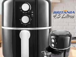 Fritadeira Air Fry Britânia Black Plus BFR13P 1500W 4,5 Litros