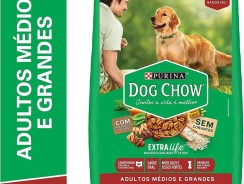 Ração para Cães Dog Chow Adultos Médios e Grandes Carne Frango e Arroz 10,1kg