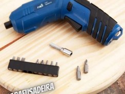 Parafusadeira Nell a Bateria 3.6V 1/4” – + 12 Peças