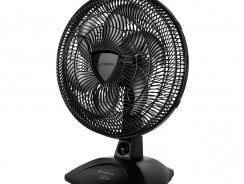 Ventilador de Mesa Cadence Eros Supreme VTR461 40cm 6 Pás 3 Velocidades Preto e Prata