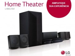 Home Theater LG LHB625M 5.1 Canais com Blu-ray Player 3D, Smart TV, Bluetooth, Entrada USB, HDMI e Lê DVD – 1000W