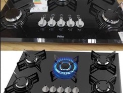 Cooktop Philco Cook Chef Vidro Preto 5 Bocas Chama Rápida Bivolt 105903006