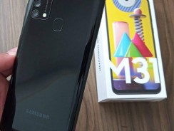 Smartphone Samsung Galaxy M31 Preto 128GB, 6GB RAM, Tela Infinita de 6.4″, Câmera Traseira Quádrupla, Leitor Digital, Octa Core e Android 10.0