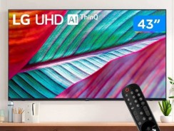 Smart TV LED 43″ Ultra HD 4K LG 43UR781C0SA ThinQ AI 3 HDMI 2 USB Wi-Fi Bluetooth HDR10