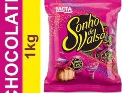 Pacote de Bombom Chocolate Sonho de Valsa – ao Leite 1kg Lacta