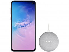 Smartphone Samsung Galaxy S10e 128GB Azul 4G – 6GB RAM Tela 5,8”+ Google Nest Mini Cinza