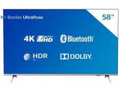 Smart Tv Philips 58″ 4k Uhd Hdr10+ Dolby Vision Dolby Atmos Bluetooth Wifi 3 Hdmi 2 Usb – Prata Bordas Ultrafinas