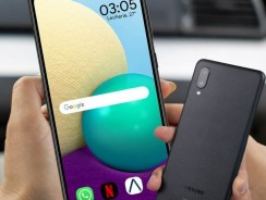 Smartphone Galaxy A02, 32GB + 2GB Tela Infinita de 6.5″ – Preto