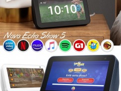 Novo Echo Show 5 (2ª Geração, versão 2021): Smart Display de 5″ com Alexa e câmera de 2 MP – Cor Preta