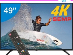 Smart TV 4K LED 49” Semp SK6200 Wi-Fi HDR – Conversor Digital 3 HDMI 2 USB