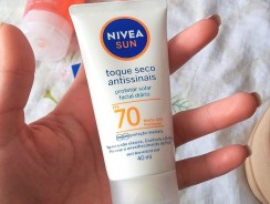 NIVEA SUN Protetor Solar Facial Toque Seco Antissinais FPS 70 40ml 