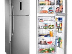 Geladeira/Refrigerador Panasonic Frost Free Duplex – Aço Escovado 387L Top Freezer NR-BT41PD1XA