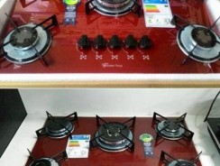 Cooktop 5 Bocas Fischer Rouge à Gás Tripla-Chama – Acendimento Superautomático