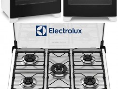 Fogão 5 Bocas Electrolux Branco Automático com 2 Fornos e Tripla Chama (76DBA)