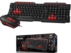 Teclado e Mouse kit Gamer Com Fio Gk-20 C3tech