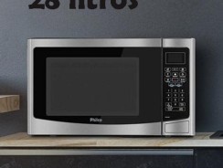 Micro-Ondas Philco PMO28Inox 28 litros 1400W