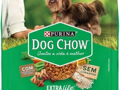 Ração Dog Chow Extra Life Adulto Raças Minis e Pequenos, Sabor Frango e Arroz 3kg Ração Dog Chow Extra Life Adulto Raça Pequena 3kg