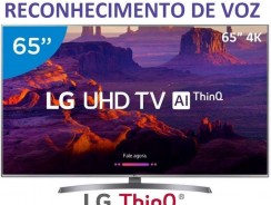 Smart TV 4K LED 65” LG 65UK6540 Wi-Fi HDR – Inteligência Artificial Conversor Digital 4 HDMI + Brinde: Controle Remoto para TV LG