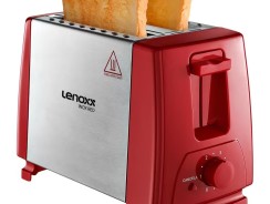 Torradeira Inox Red Fast Vermelha Lenoxx PTR203 220V