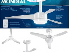 Mondial VTE-01 Maxi Air – Ventilador Teto com Luminária 220v