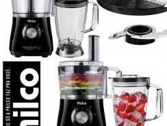 Multiprocessador de Alimentos Philco All In One 2 em 1 800W – Preto