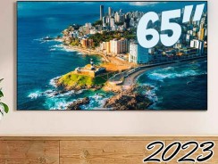 Smart TV Samsung 65″ UHD 4K 65CU7700 2023, Processador Crystal 4K, Gaming Hub, Visual Livre de Cabos, Alexa built in, Controle Único -.