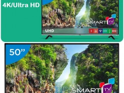 Smart TV LED 50” Philco 4K/Ultra HD PTV50F60SN – Conversor Digital Wi-Fi 3 HDMI 1 USB