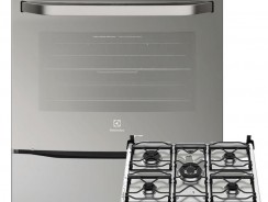 Fogão 5 Bocas Electrolux Prata Automático com Grill e Tripla Chama (76GSR)