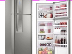 Geladeira/Refrigerador Top Freezer cor Inox 382L Electrolux (TF42S)