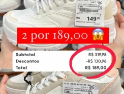 2 Tênis Por 189