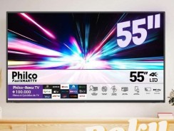 Smart TV Philco 55” Roku Tv 4K Dolby HDR10 LED PTV55G52R2C – Bivolt