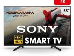 Smart TV LED 55″ UHD 4K Sony BRAVIA KD-55X705F com HDR, X-Reality Pro, Motionflow XR 240, X-Protection PRO, Wi-Fi, Radio FM, HDMI e USB