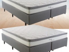 Cama Box Queen Size Herval Ômega com Pillow Top e Molas Ensacadas