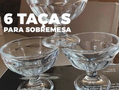 Jogo de Taças de Sobremesa de Vidro 160ml – 6 Peças Haus Concept Gelato .-